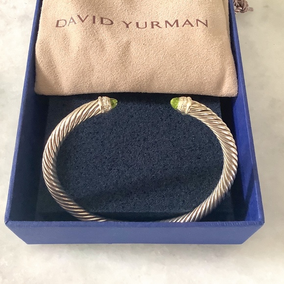 DAVID YURMAN bracelet, Peridot & Diamonds - Picture 1 of 6